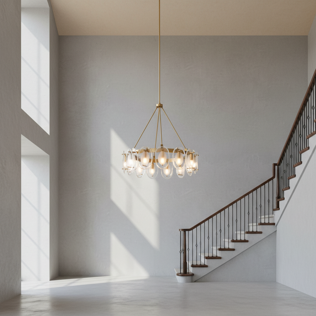 Luster Gaze Radiant Bloom 12-Light Chandelier - Background Shot