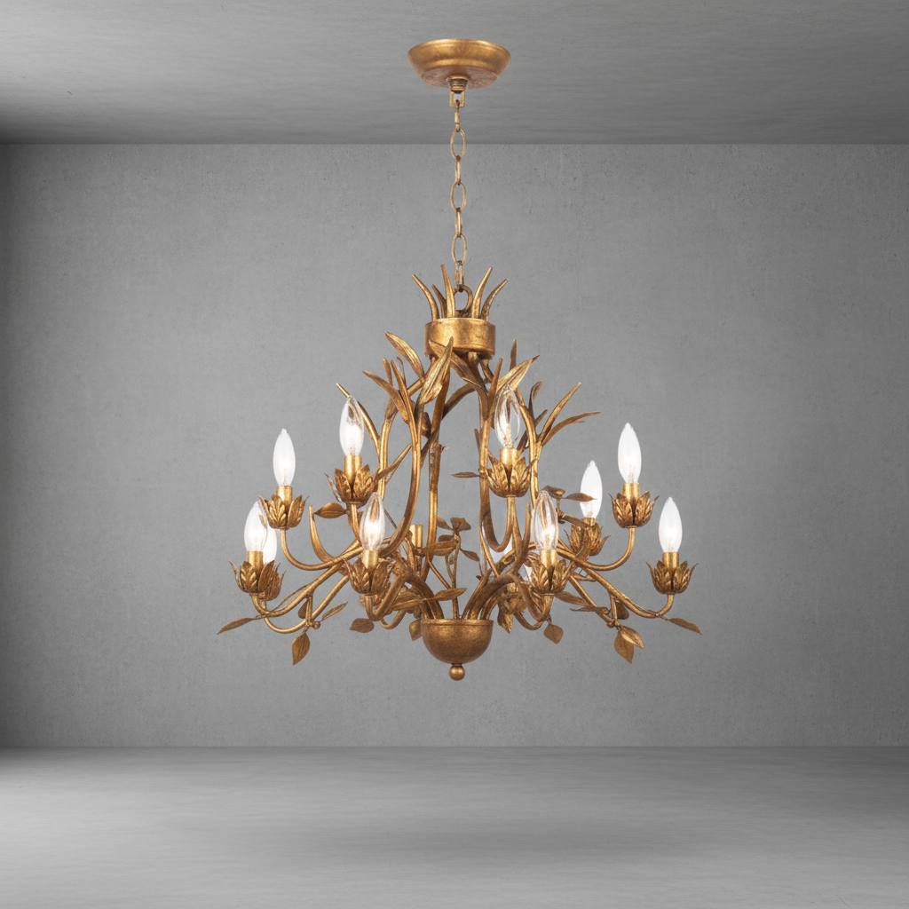 Luster Gaze Verdant Canopy 15-Light Chandelier - Background Shot