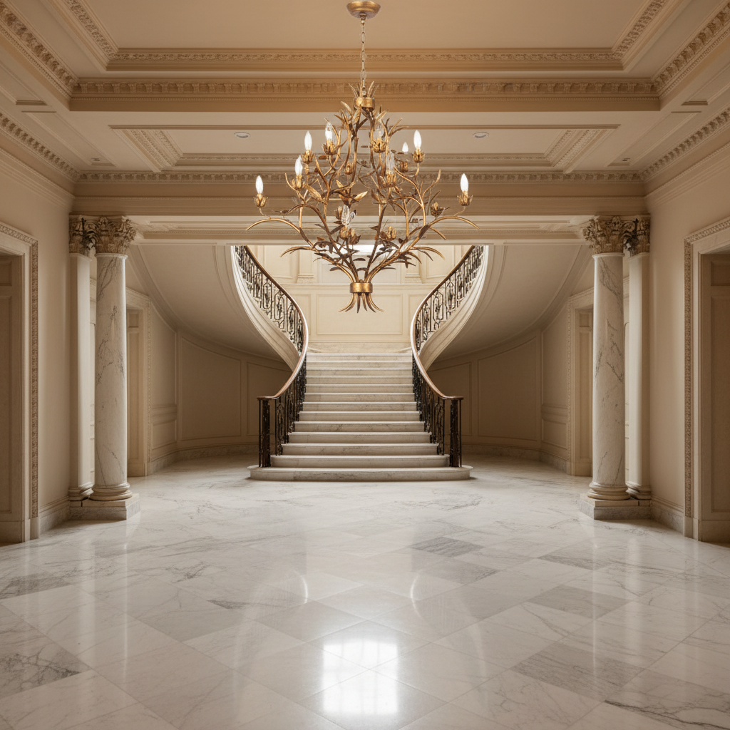 Luster Gaze Verdant Canopy 15-Light Chandelier - American estate entrance hall