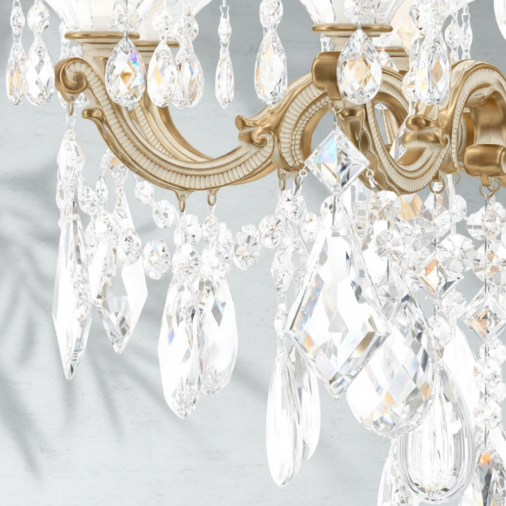 Luster Gaze Regal Bloom Grand Chandelier - Background Shot