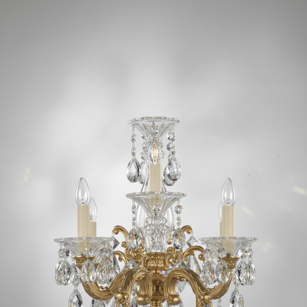 Luster Gaze Opulent Bloom Grand Chandelier 46" - Background Shot