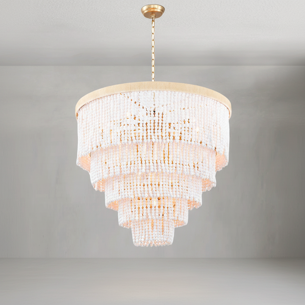 Luster Gaze Coastal Radiance Tiered Chandelier - Background Shot