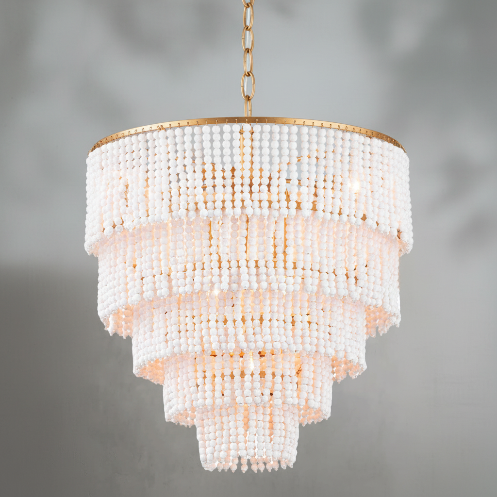 Luster Gaze Coastal Radiance Tiered Chandelier - Background Shot