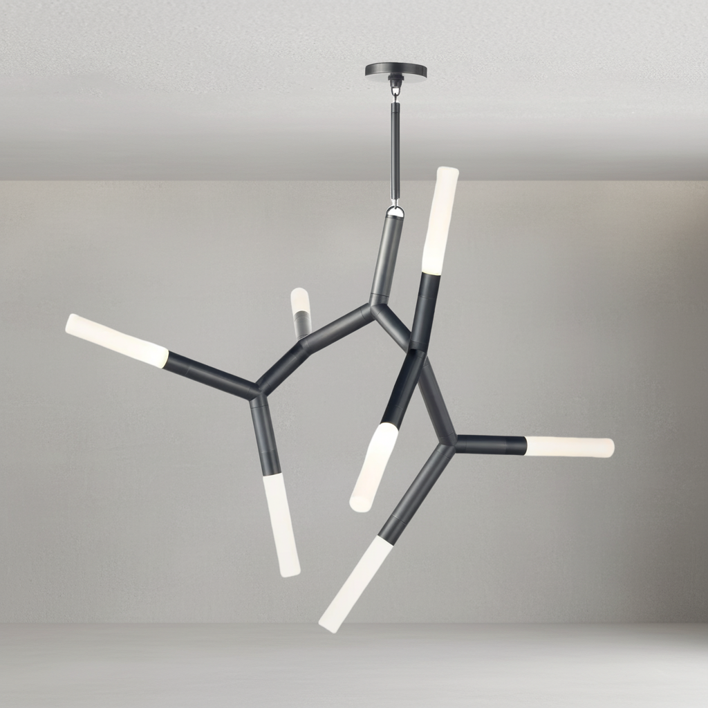 Luster Gaze Kinetic Arc 7-Light Chandelier - Background Shot