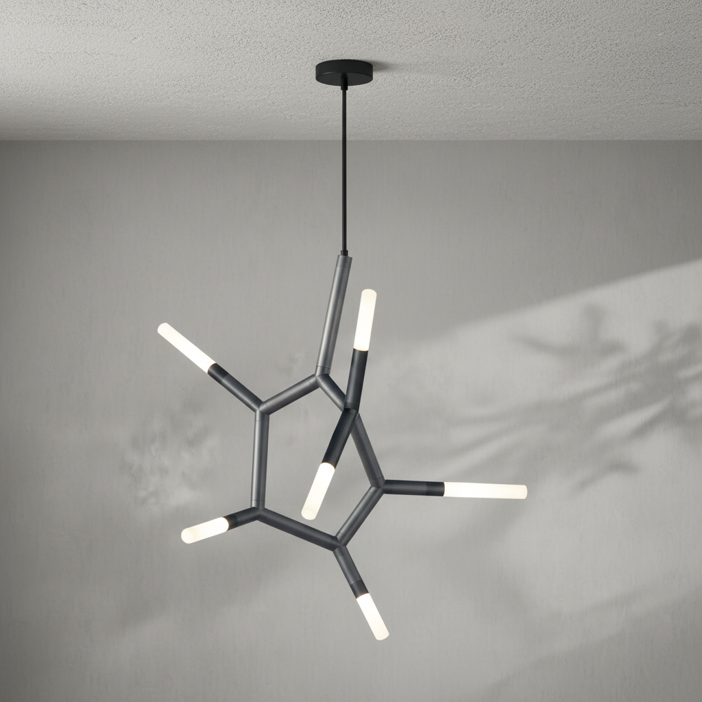 Luster Gaze Kinetic Arc 7-Light Chandelier - Background Shot