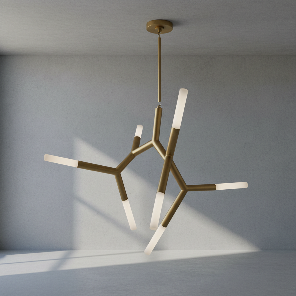 Luster Gaze Kinetic Arc 7-Light Chandelier - Background Shot
