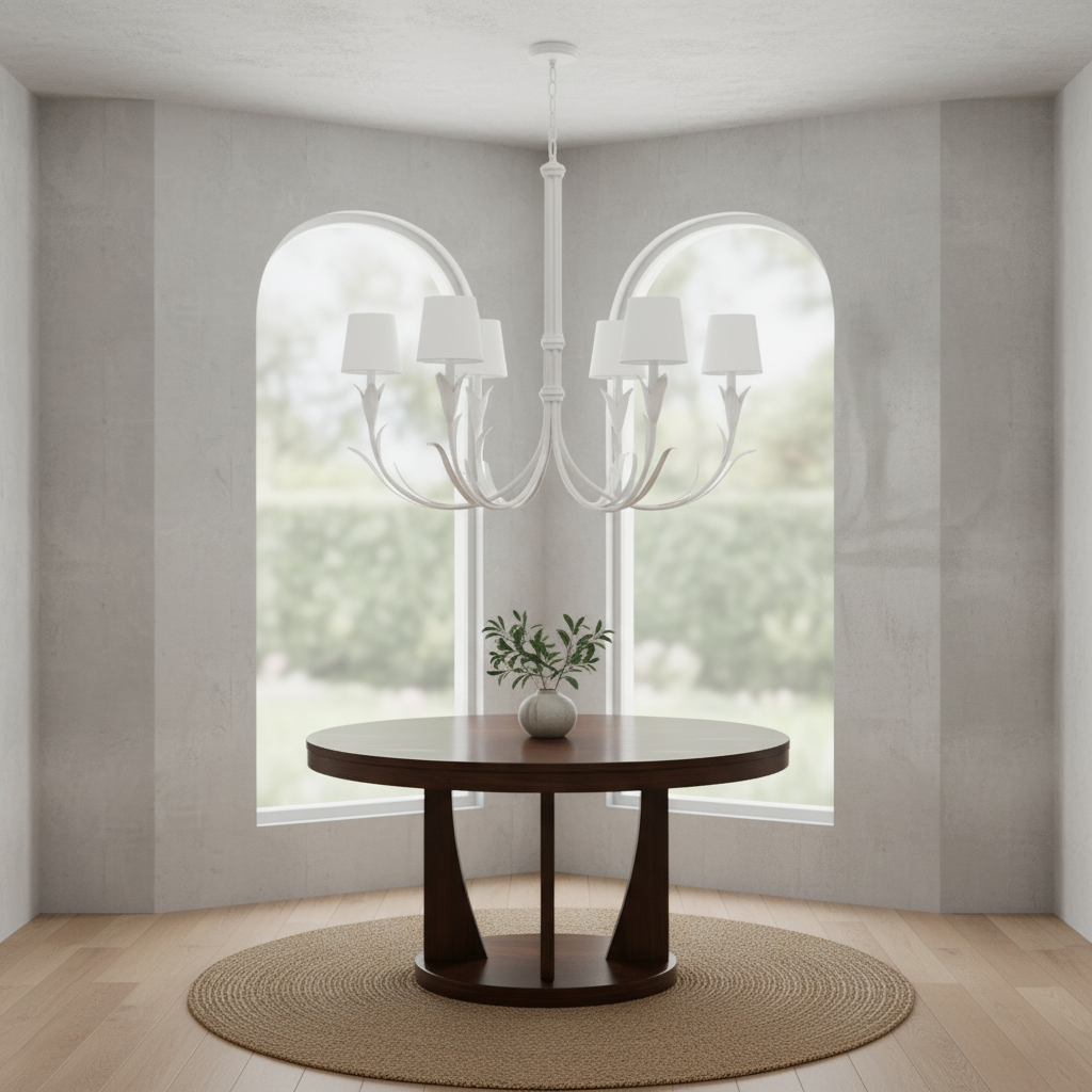 Luster Gaze Verdant Spire 6-Light Chandelier - Background Shot