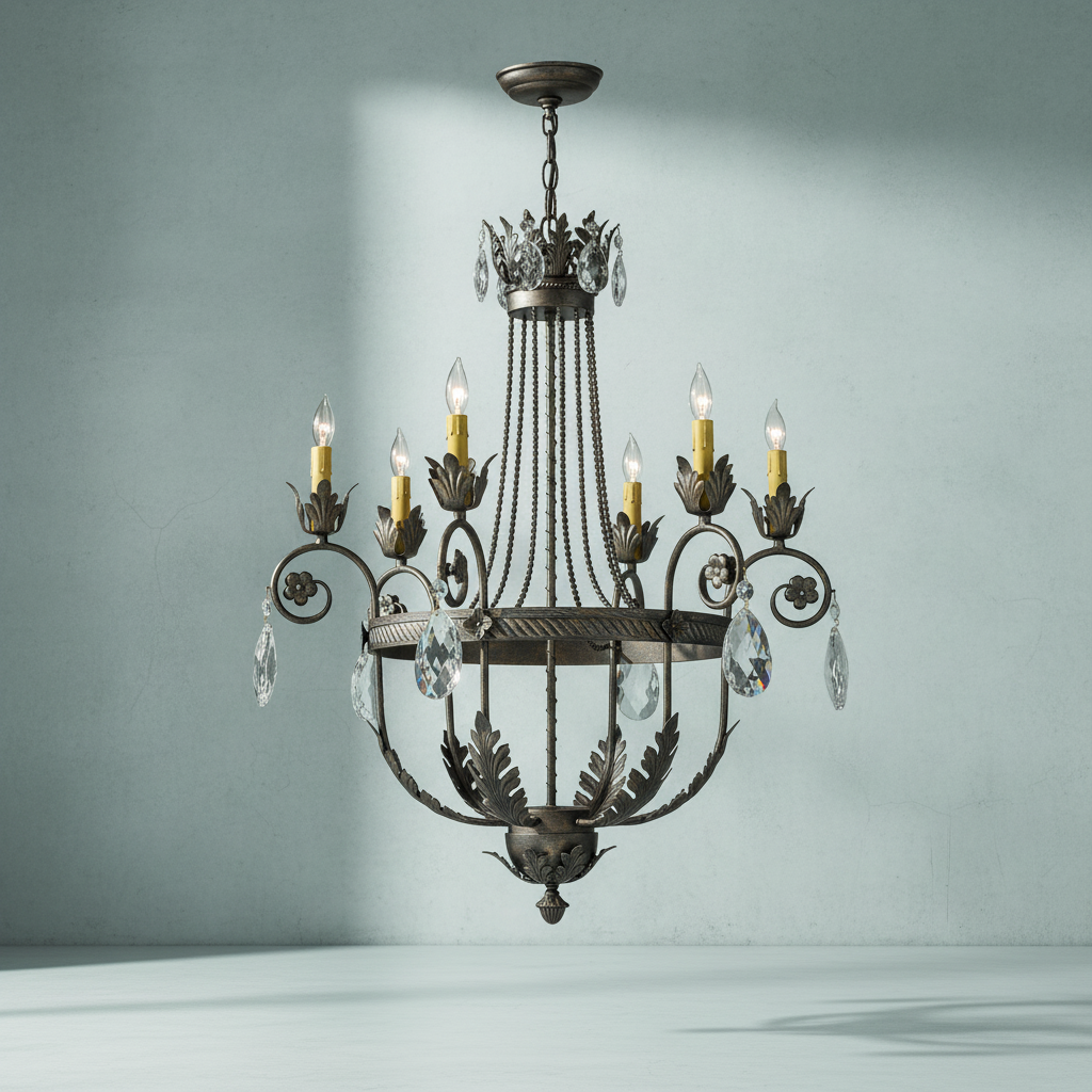 Luster Gaze Antonia Grandeur 6-Light Chandelier - Background Shot