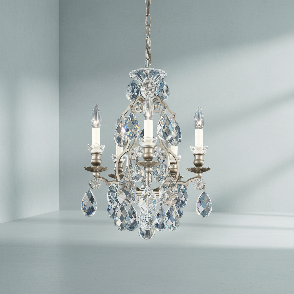 Luster Gaze Regal Radiance Crystal Chandelier - Background Shot