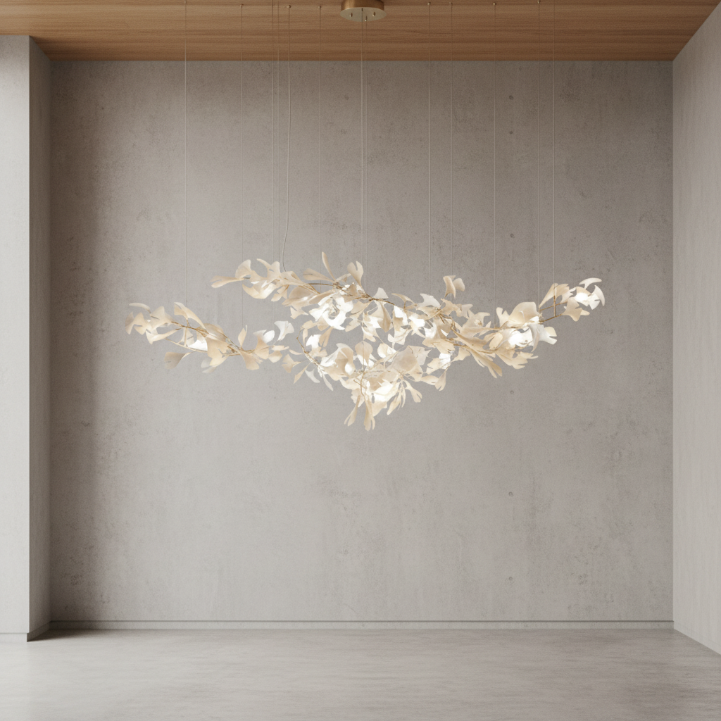 Luster Gaze Verdant Canopy Ceramic Chandelier - Background Shot