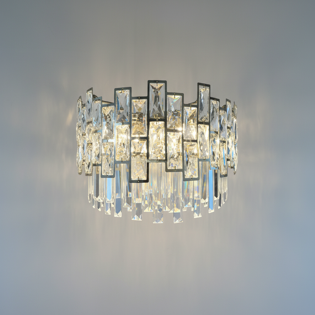 Luster Gaze Radiant Cascade Round Chandelier - Background Shot