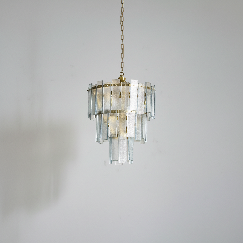 Luster Gaze Conrad Texture Glass Chandelier - Studio Shot