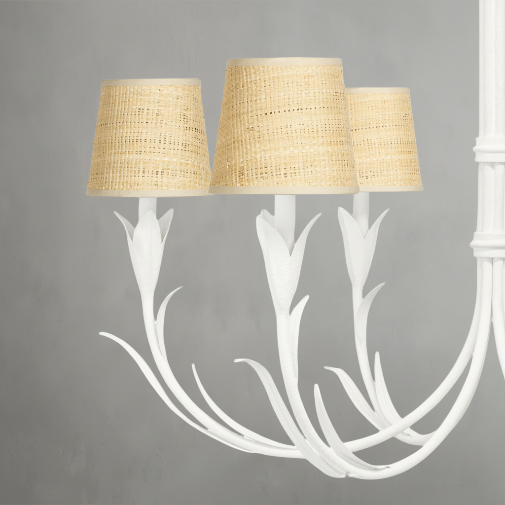 Luster Gaze Veridian Bloom 6-Light Chandelier - Background Shot