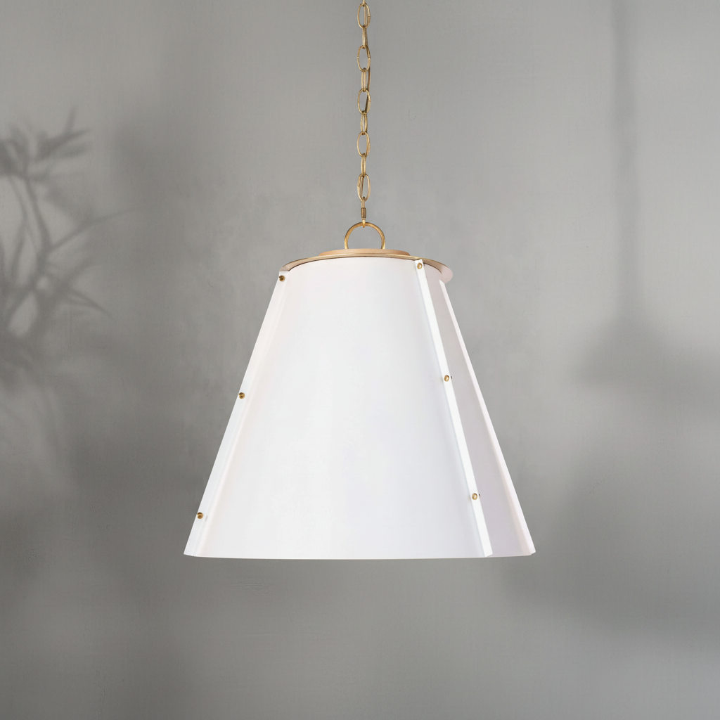 Luster Gaze Aura Cone 3-Light Chandelier - Background Shot