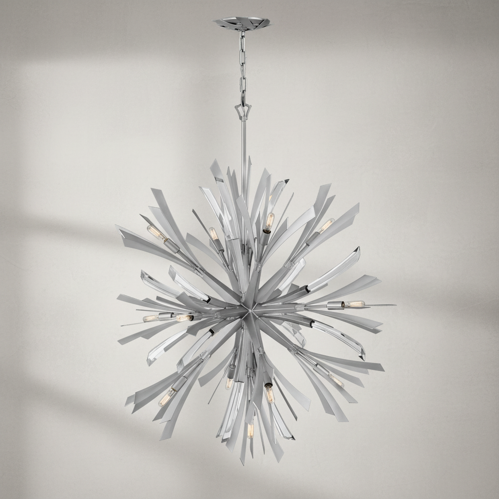 Luster Gaze Celestial Orb 5-Light Chandelier - Background Shot