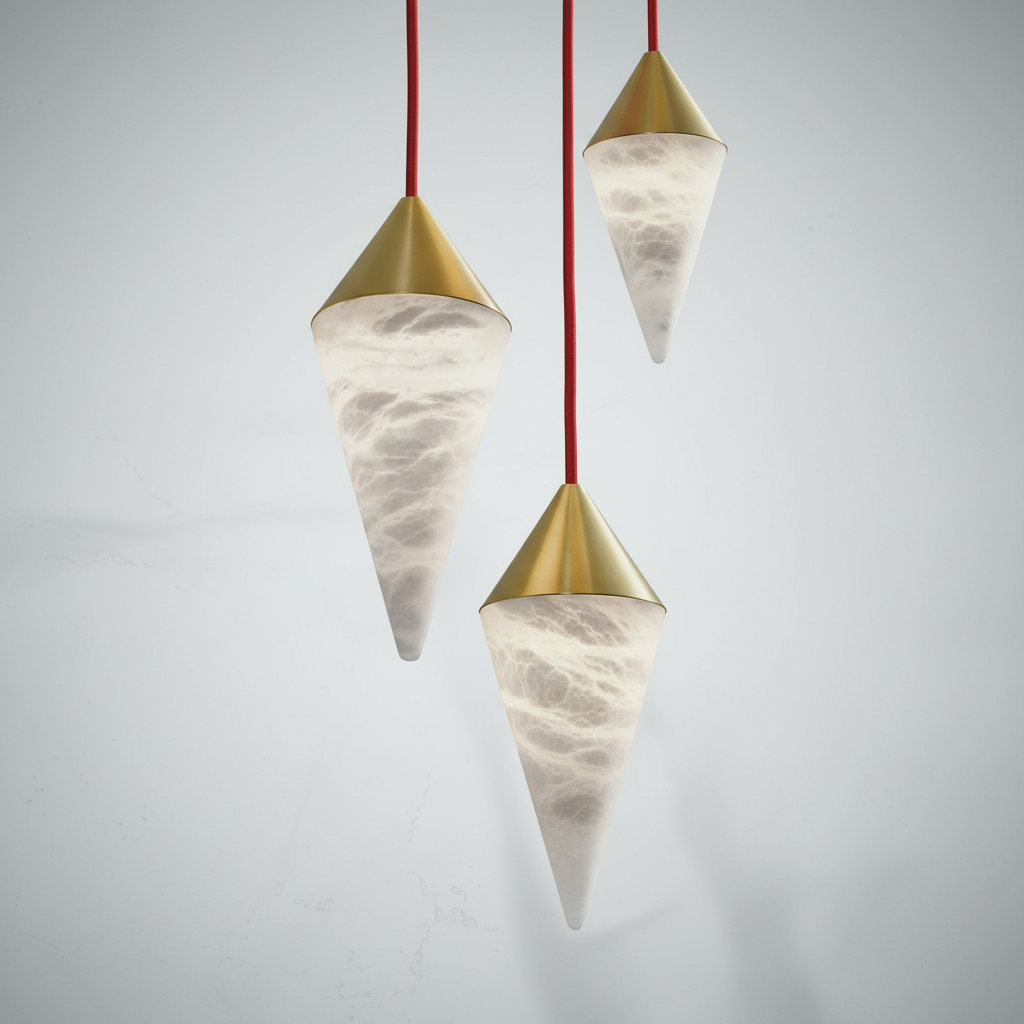 Luster Gaze Alabaster Bloom Chandelier - Background Shot