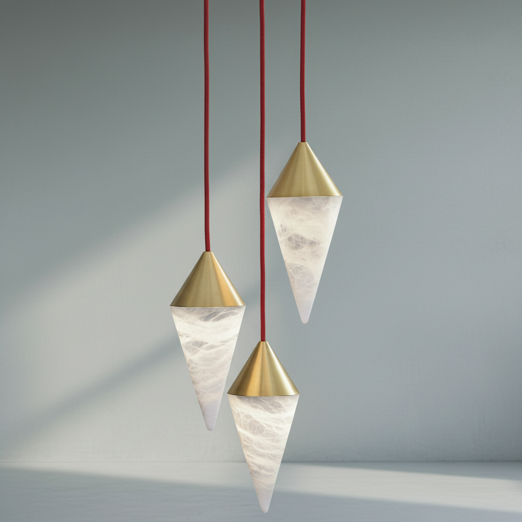 Luster Gaze Alabaster Bloom Chandelier - Background Shot