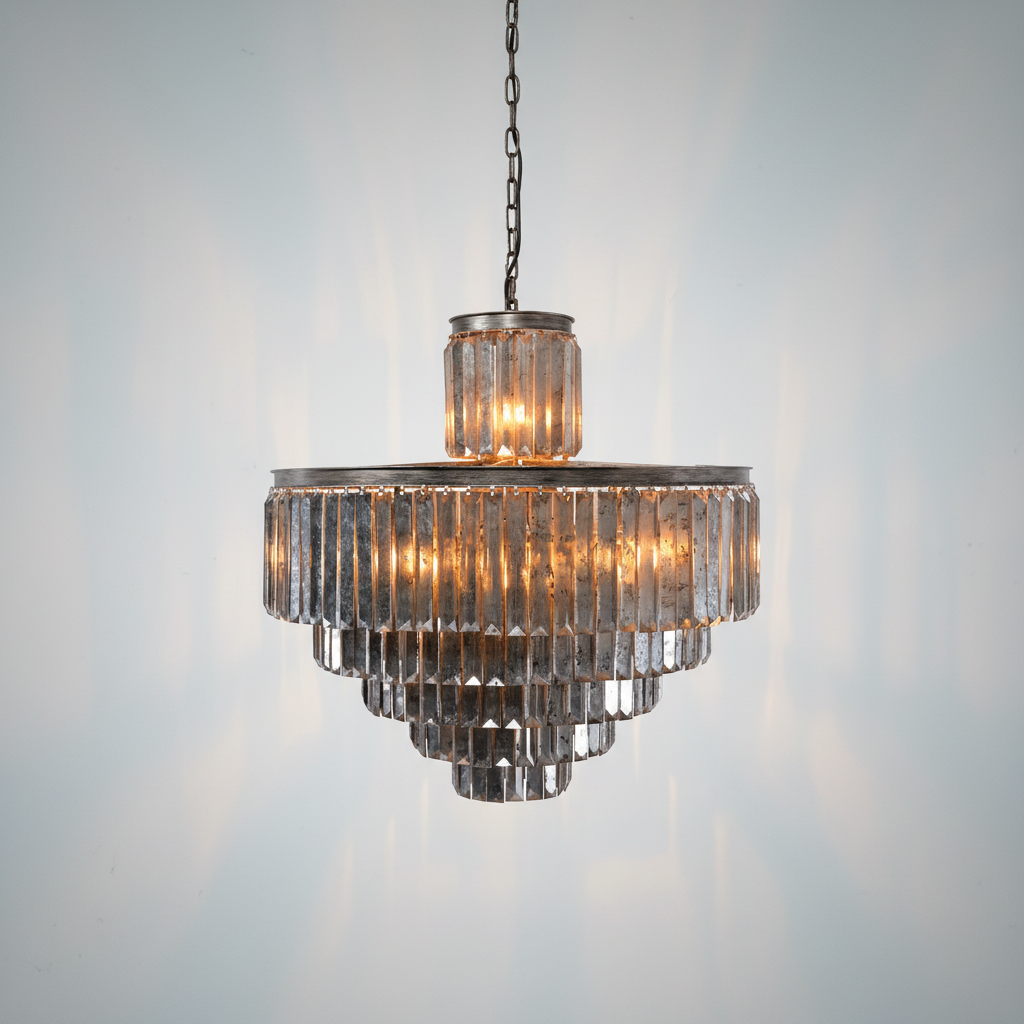 Luster Gaze Antonio 22-Light Glass Chandelier - Studio Shot