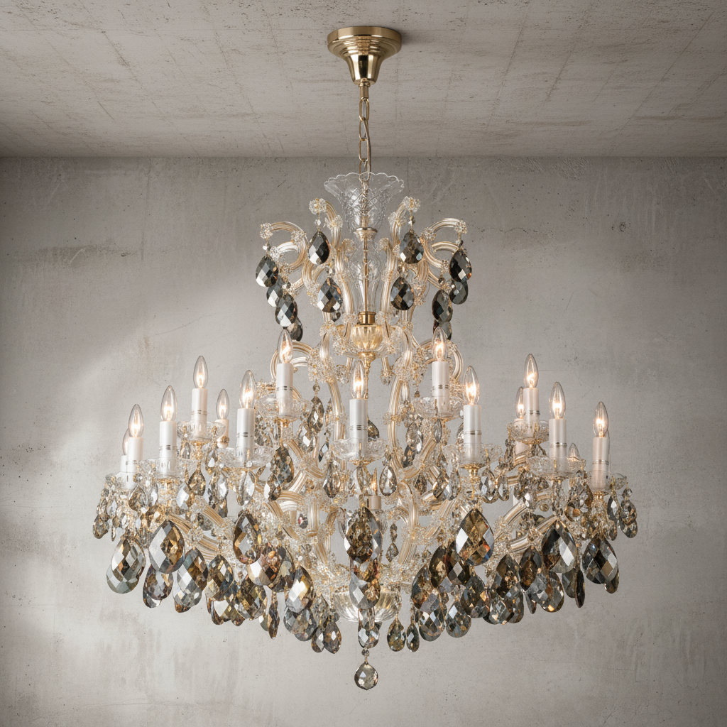 Luster Gaze Grand Lumina 25-Light Chandelier - Background Shot