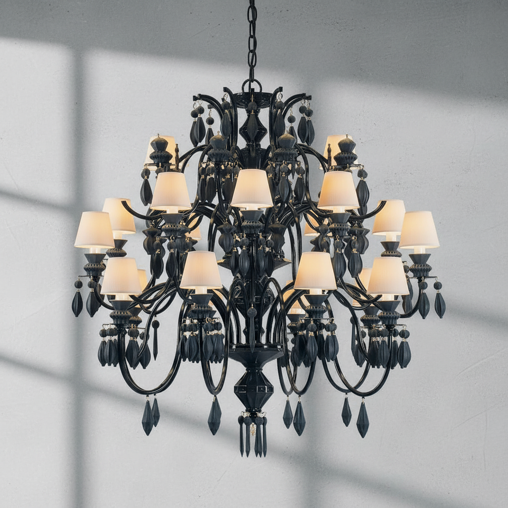 Luster Gaze Midnight Bloom 56-Light Chandelier - Background Shot
