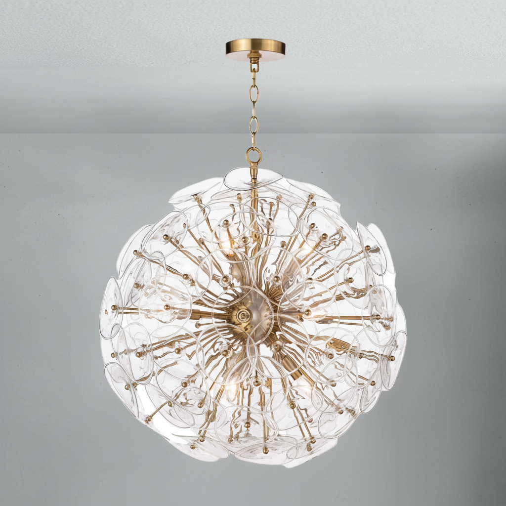 Luster Gaze Stellar Radiance Glass Chandelier - Background Shot