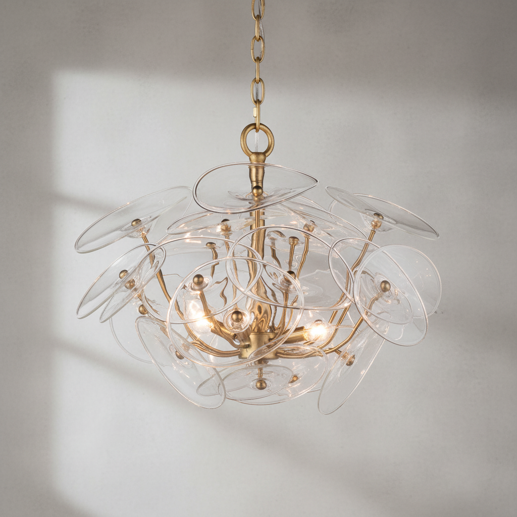 Luster Gaze Stellar Radiance Glass Chandelier - Background Shot