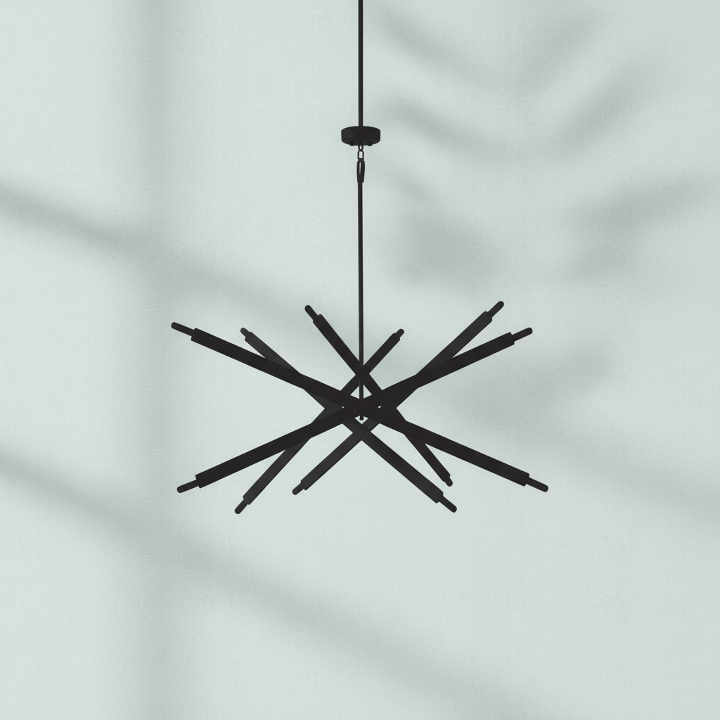 Luster Gaze Stellar Radiance Glass Chandelier - Background Shot