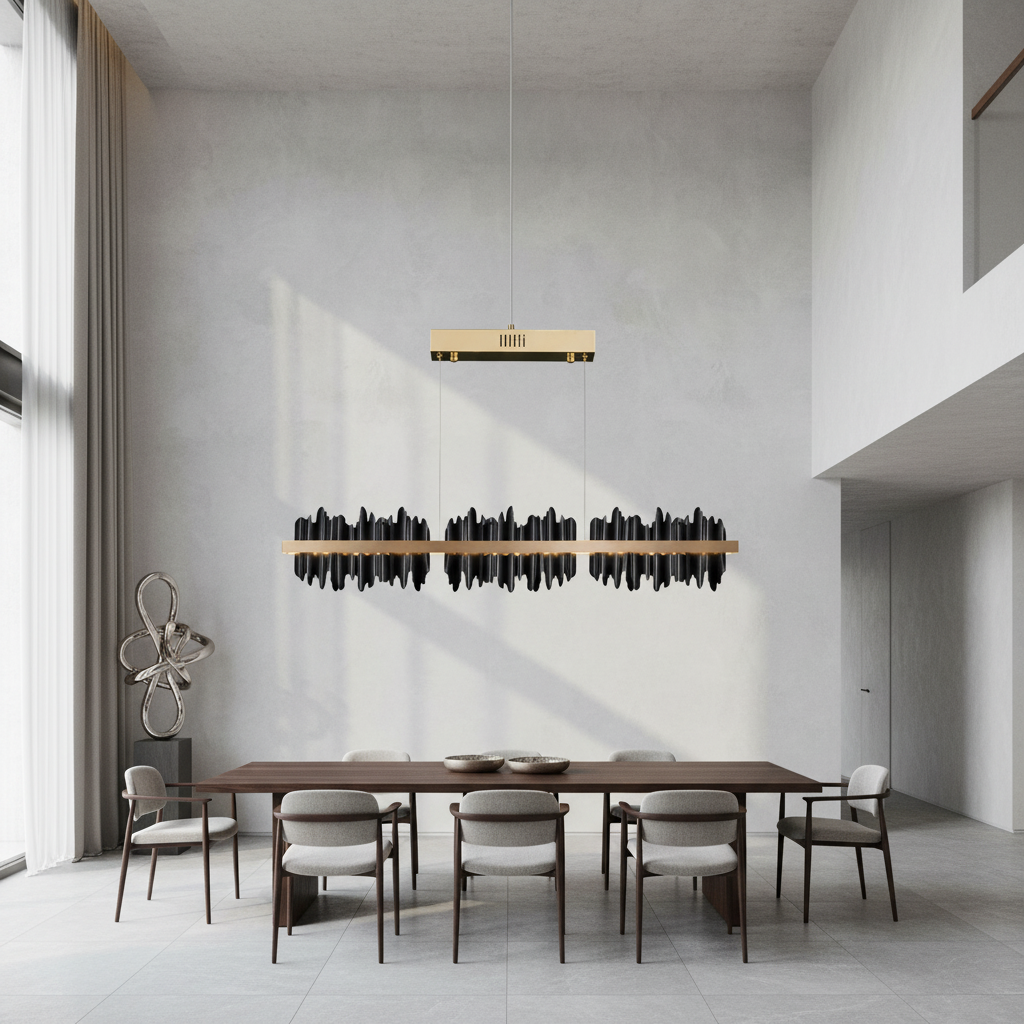Luster Gaze Modern Hilbert Modern Linear Chandelier - Studio Shot