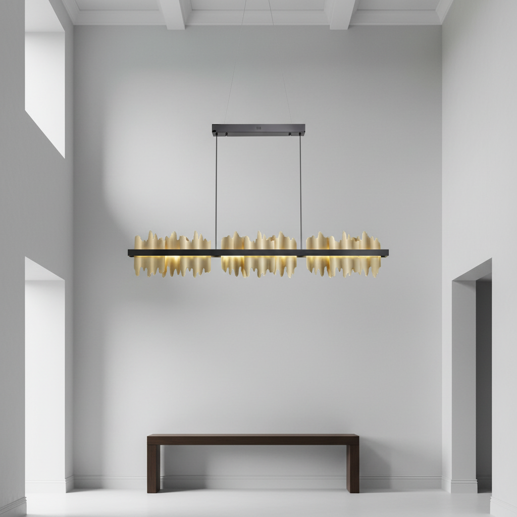 Luster Gaze Modern Hilbert Modern Linear Chandelier - Studio Shot