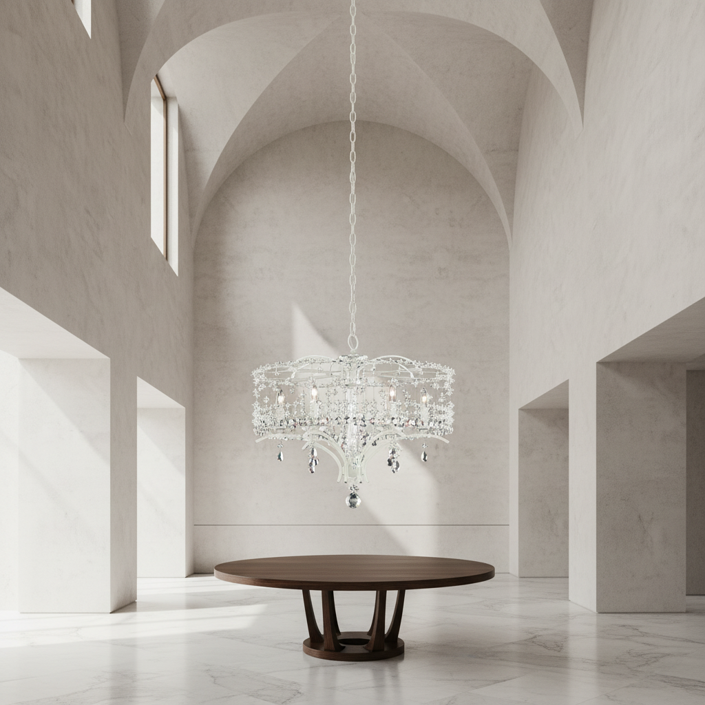 Luster Gaze Radiant Bloom 6-Light Chandelier - Background Shot