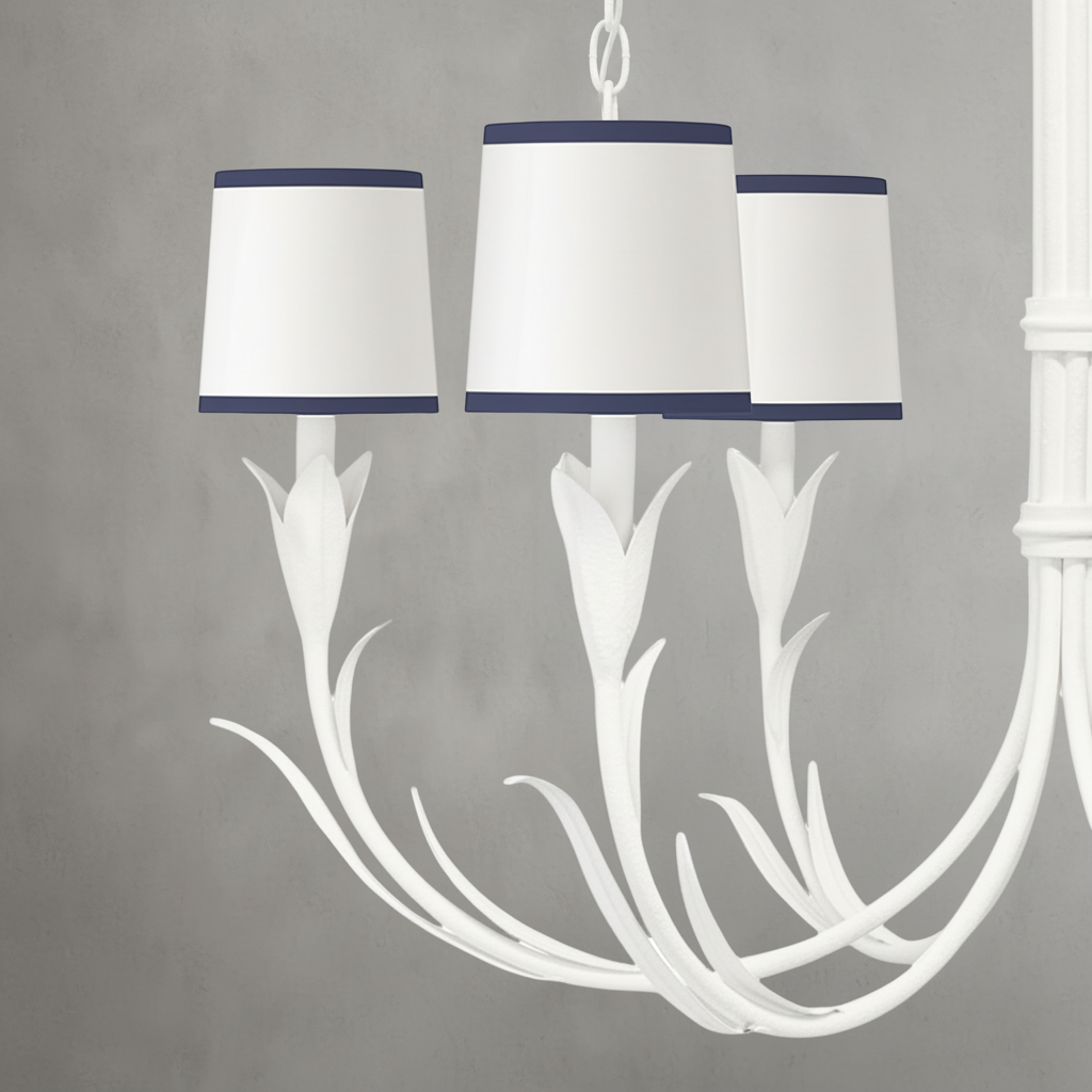Luster Gaze Veridian Bloom 6-Light Chandelier - Background Shot