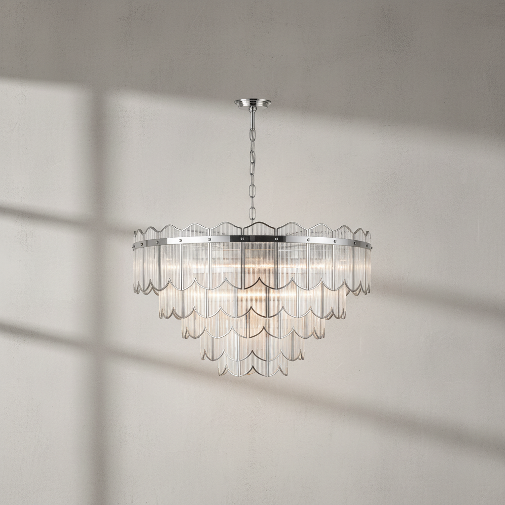 Luster Gaze Grand Lumina 10-Light Chandelier 40" - Background Shot