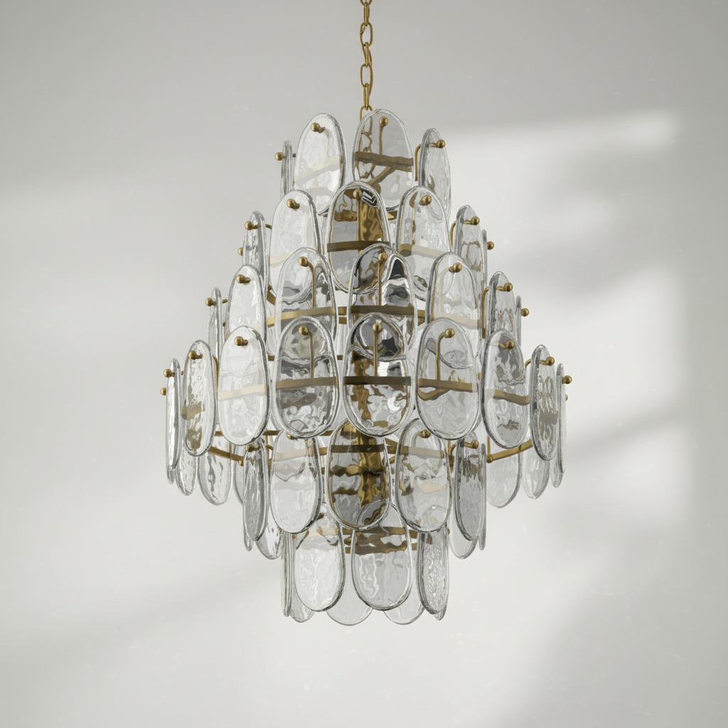 Luster Gaze Aura Grandeur 6-Light Chandelier - Background Shot
