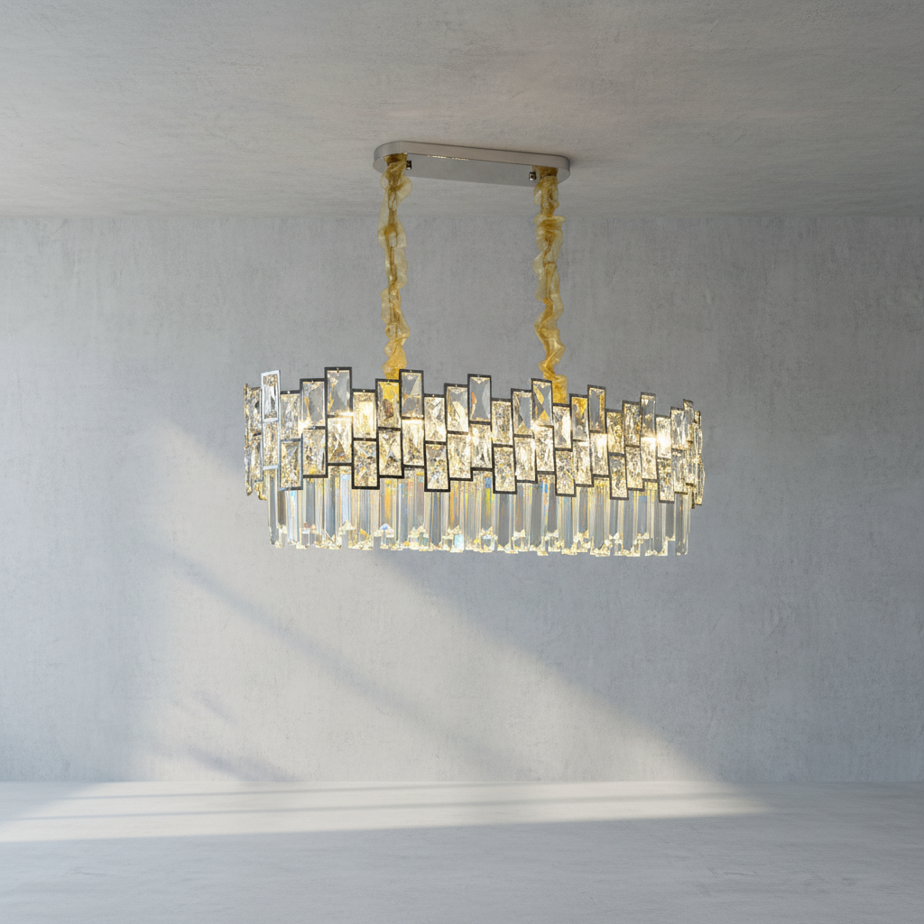 Luster Gaze Radiant Horizon Linear Chandelier - Background Shot