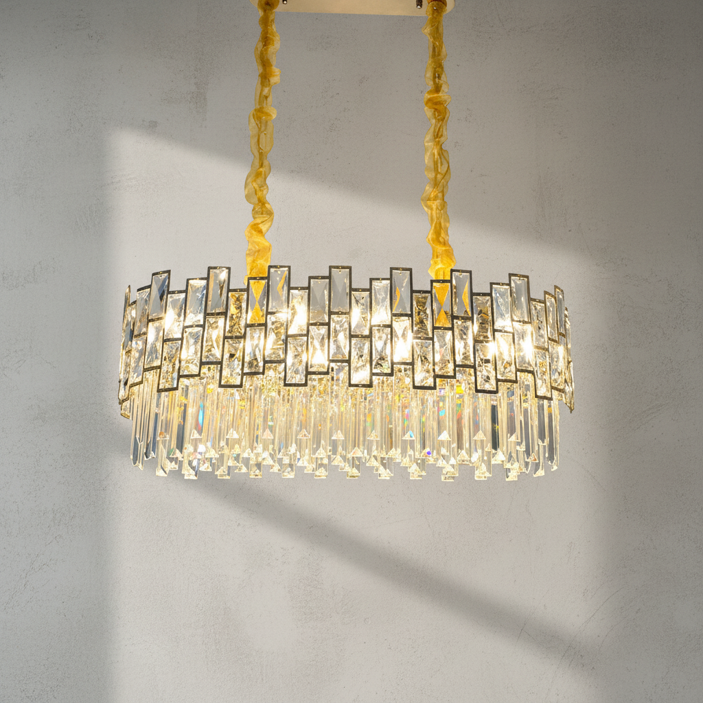 Luster Gaze Radiant Horizon Linear Chandelier - Background Shot