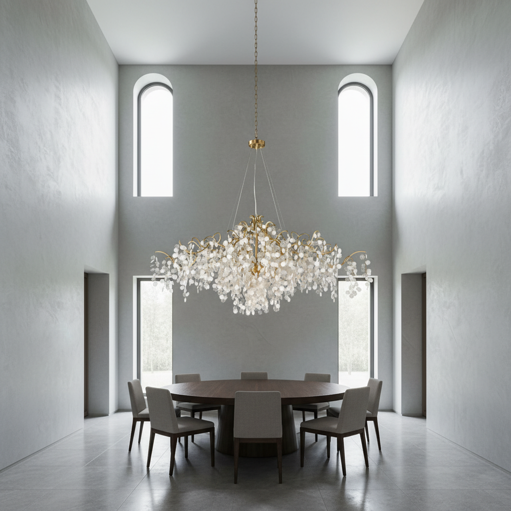 Luster Gaze Verdant Bloom Oval Chandelier - Background Shot