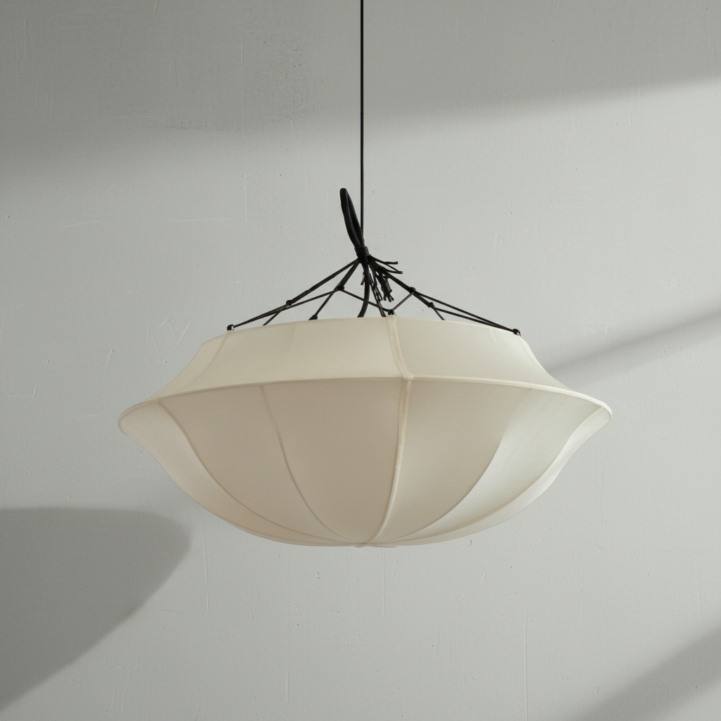 Luster Gaze Heritage Silk Canopy Chandelier - Background Shot