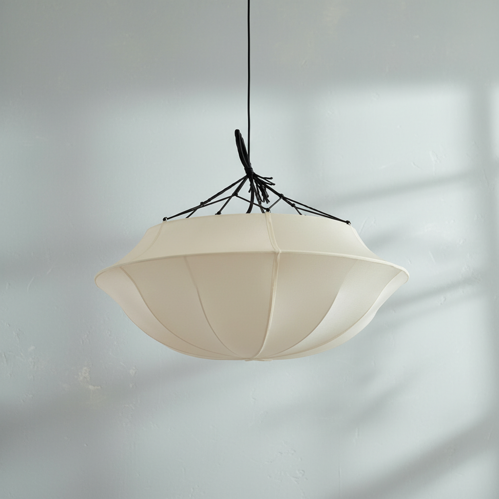 Luster Gaze Heritage Silk Canopy Chandelier - Background Shot