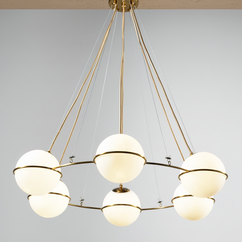 Luster Gaze Celestial Sphere 6-Light Globe Chandelier - Background Shot