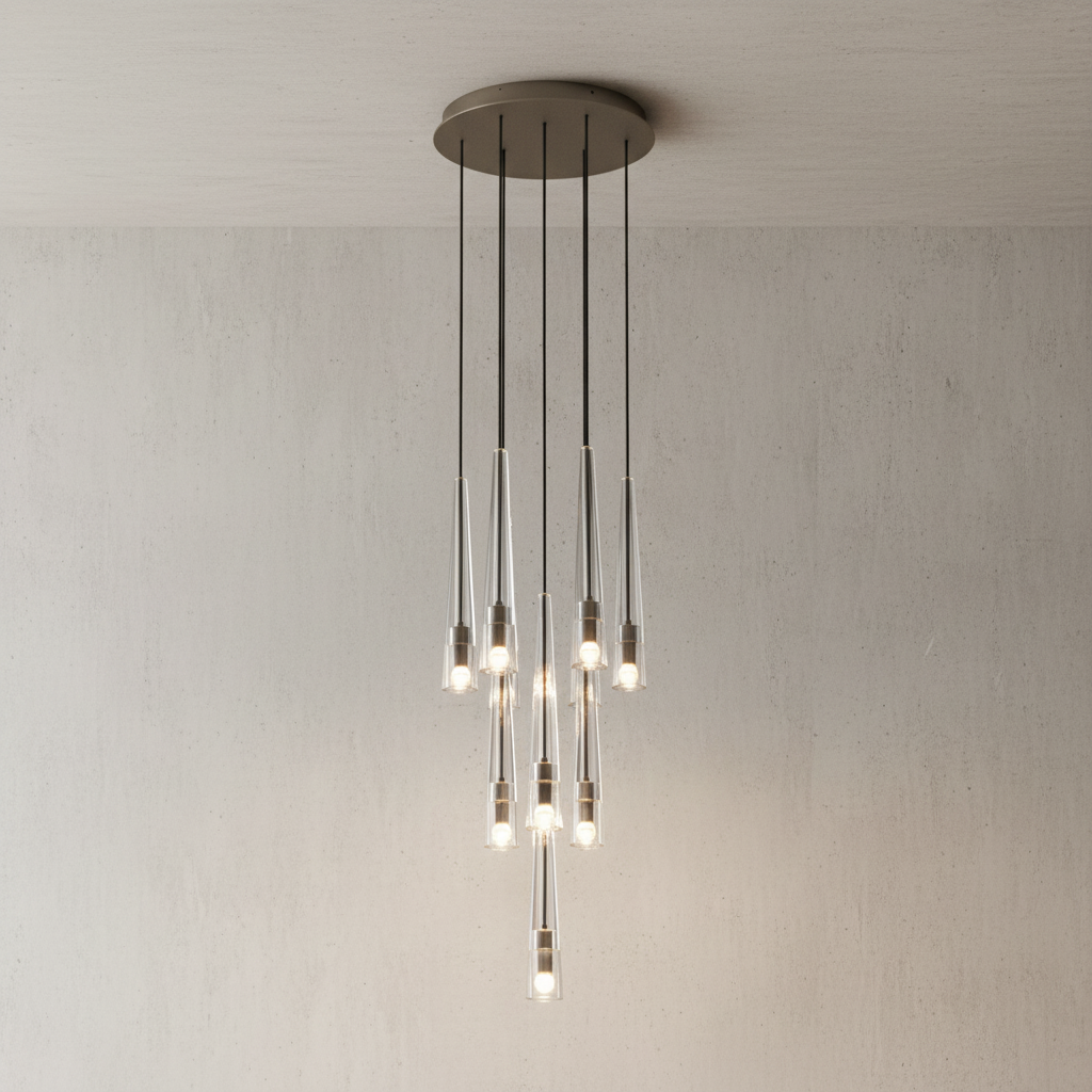 Luster Gaze Starlight Radiance Round Chandelier - Background Shot