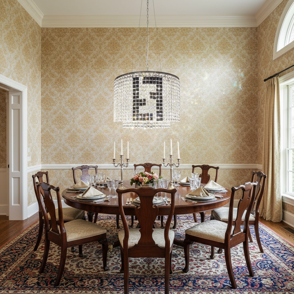 Luster Gaze Radiant Aura Modern Crystal Chandelier - formal American dining room