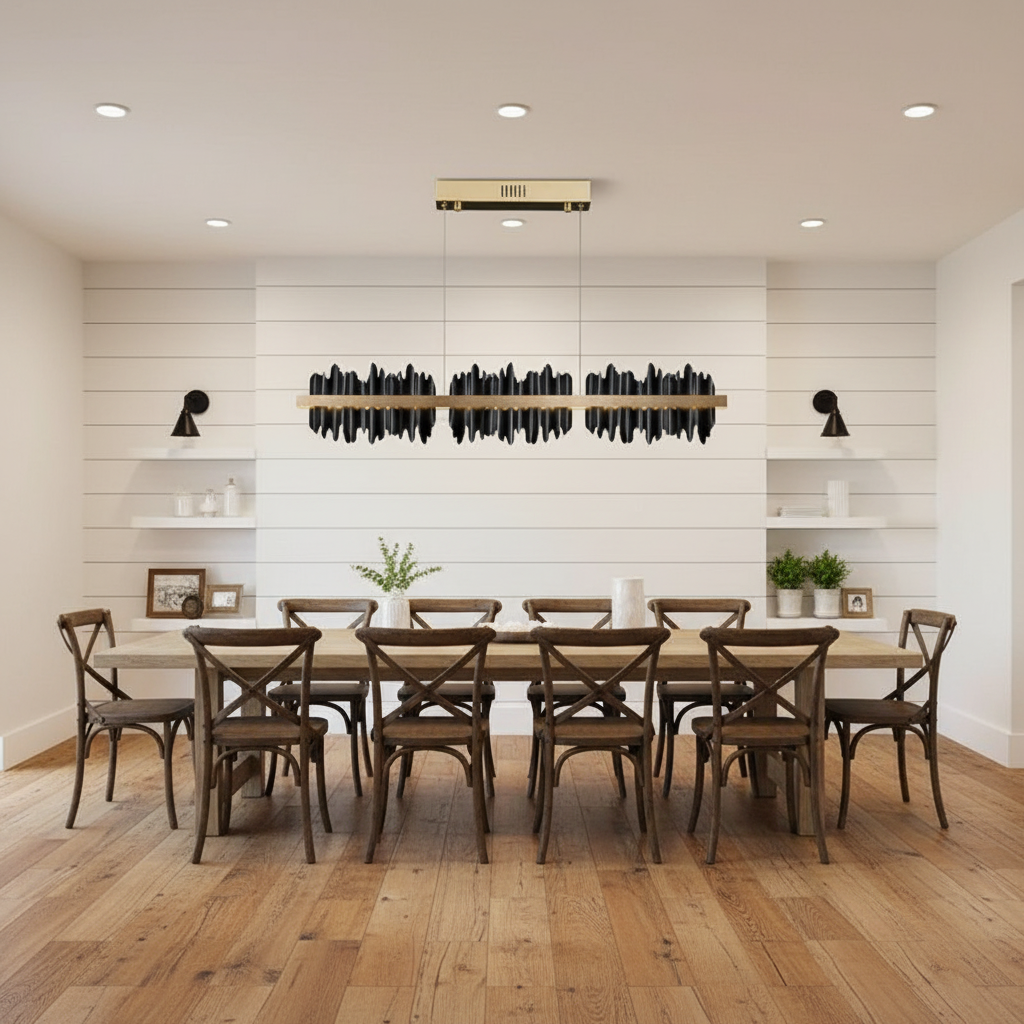 Luster Gaze Modern Dining Chandelier - modern American farmhouse dining room