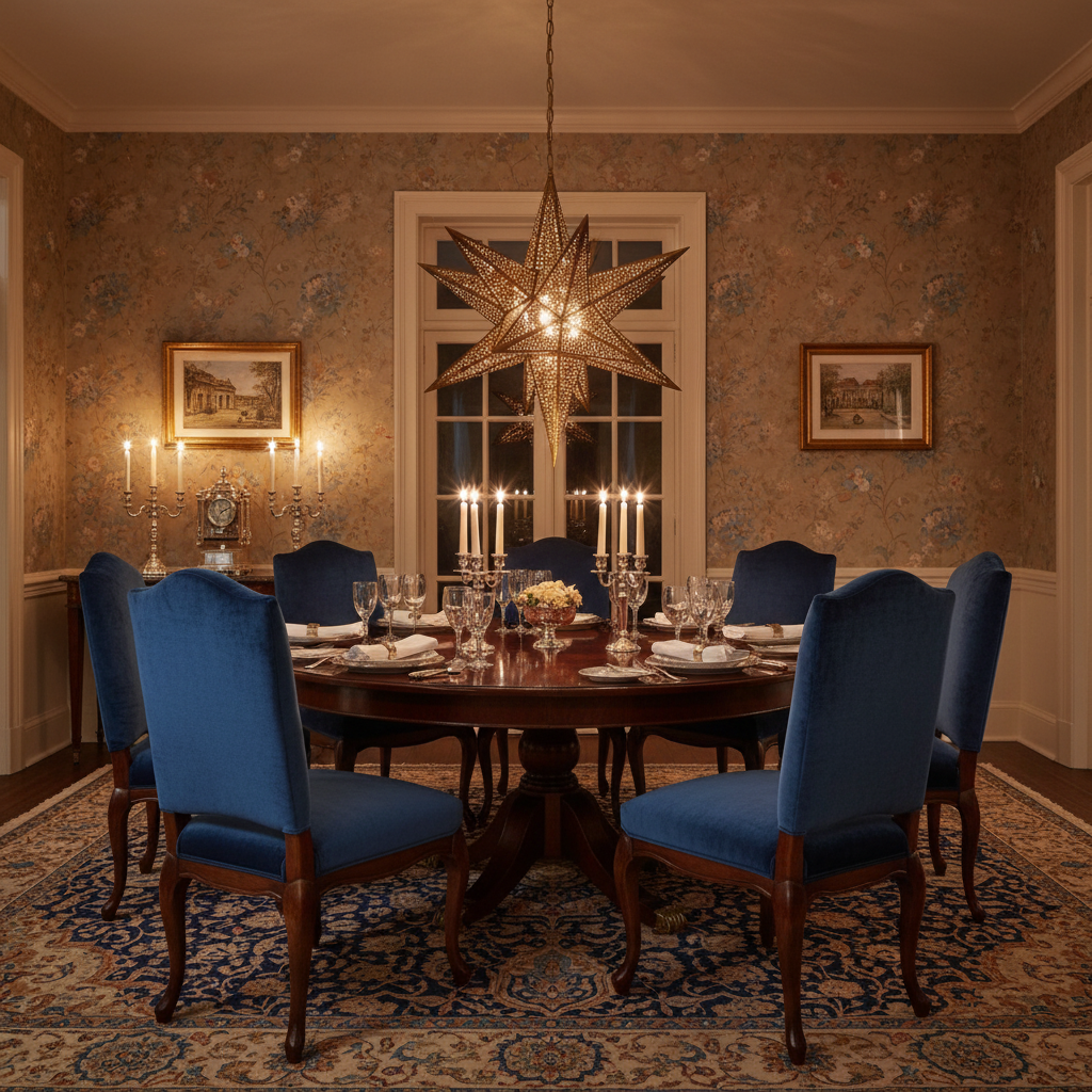 Luster Gaze Celestial Bloom 16-Light Chandelier - formal American dining room