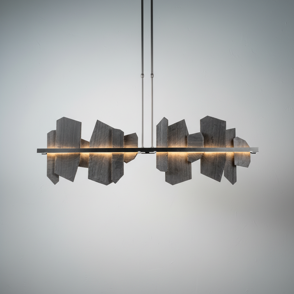 Luster Gaze Aetheria Grand Linear Chandelier - Background Shot