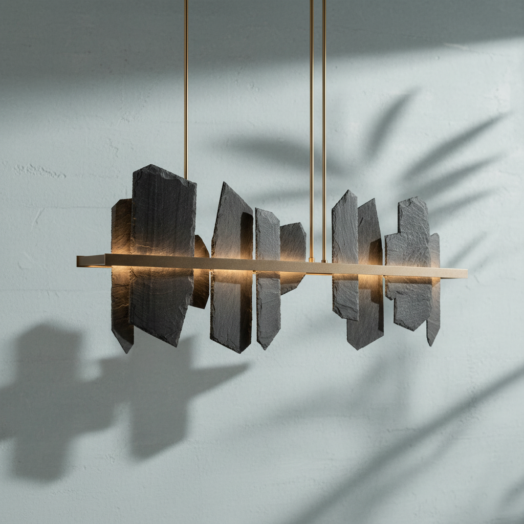 Luster Gaze Aetheria Grand Linear Chandelier - Background Shot