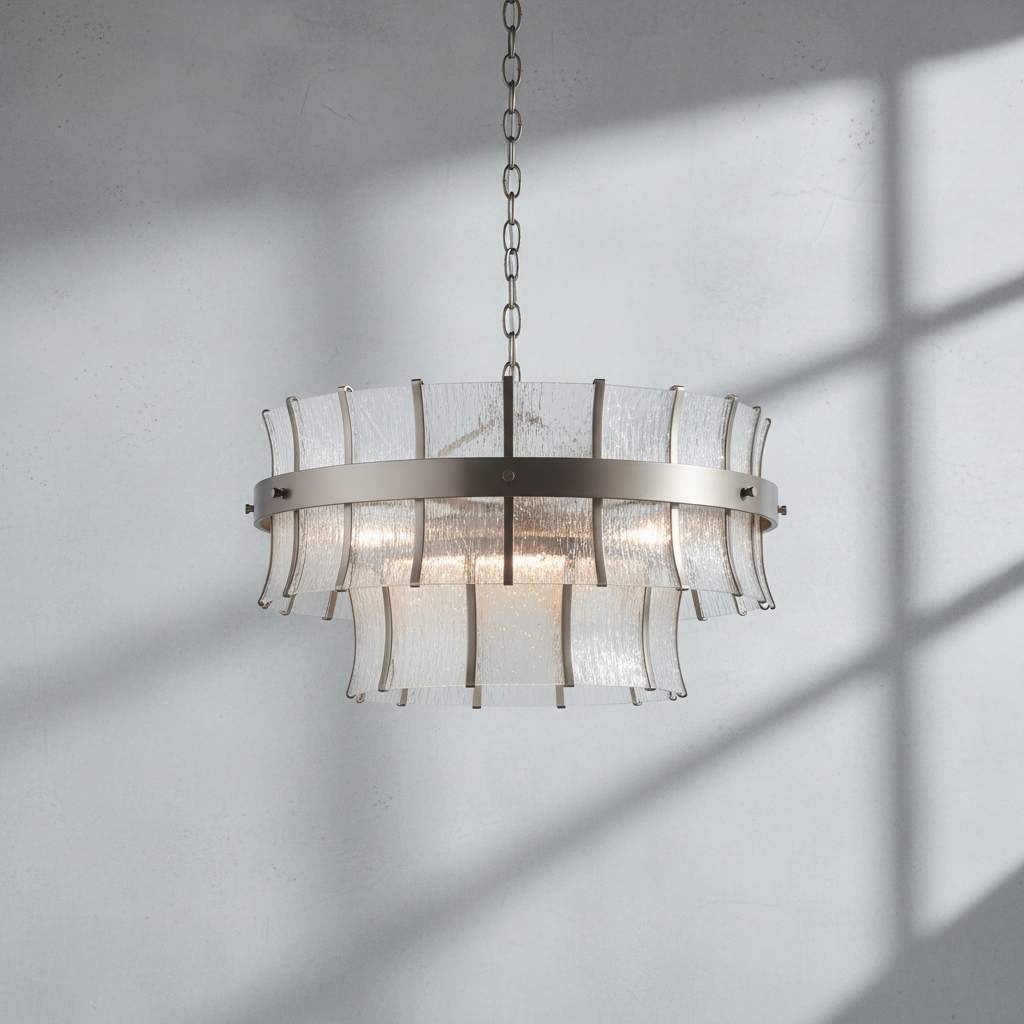 Luster Gaze Aetheria Grand Linear Chandelier - Background Shot