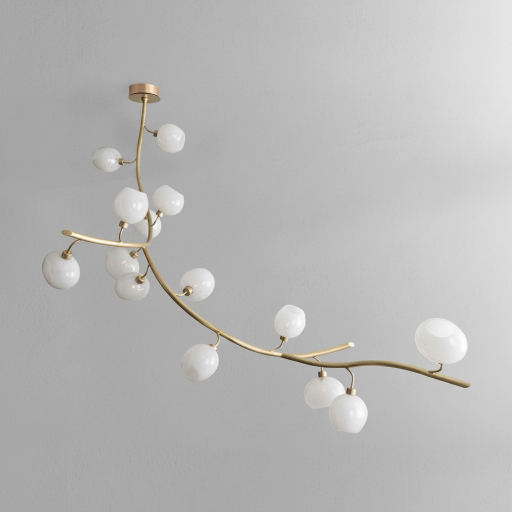 Luster Gaze Veridian Branch Linear Chandelier - Background Shot