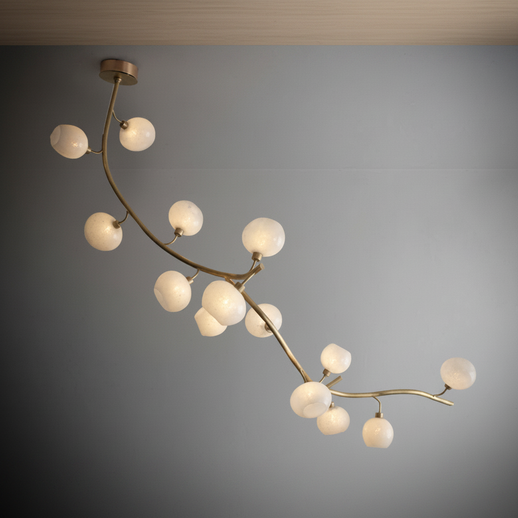 Luster Gaze Veridian Branch Linear Chandelier - Background Shot