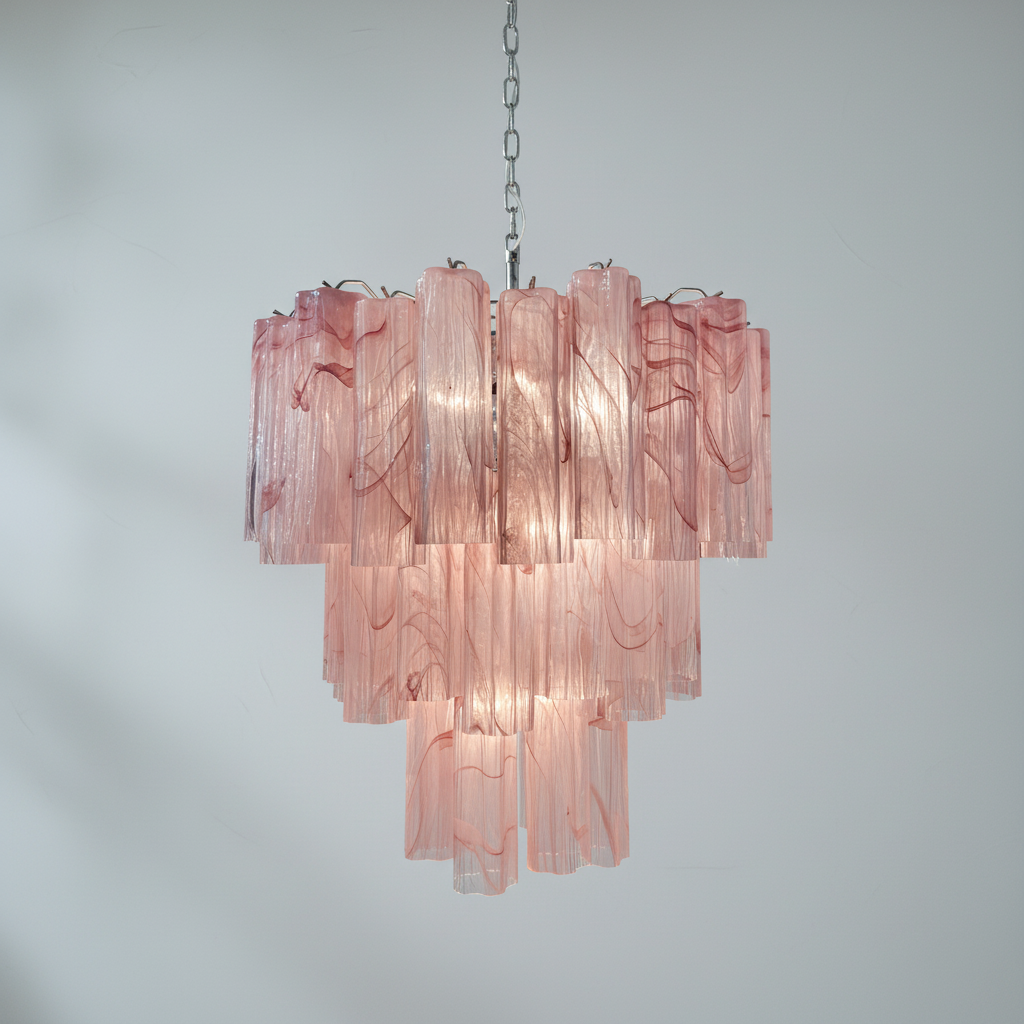 Luster Gaze Venetian Alabaster Bloom Chandelier - Background Shot