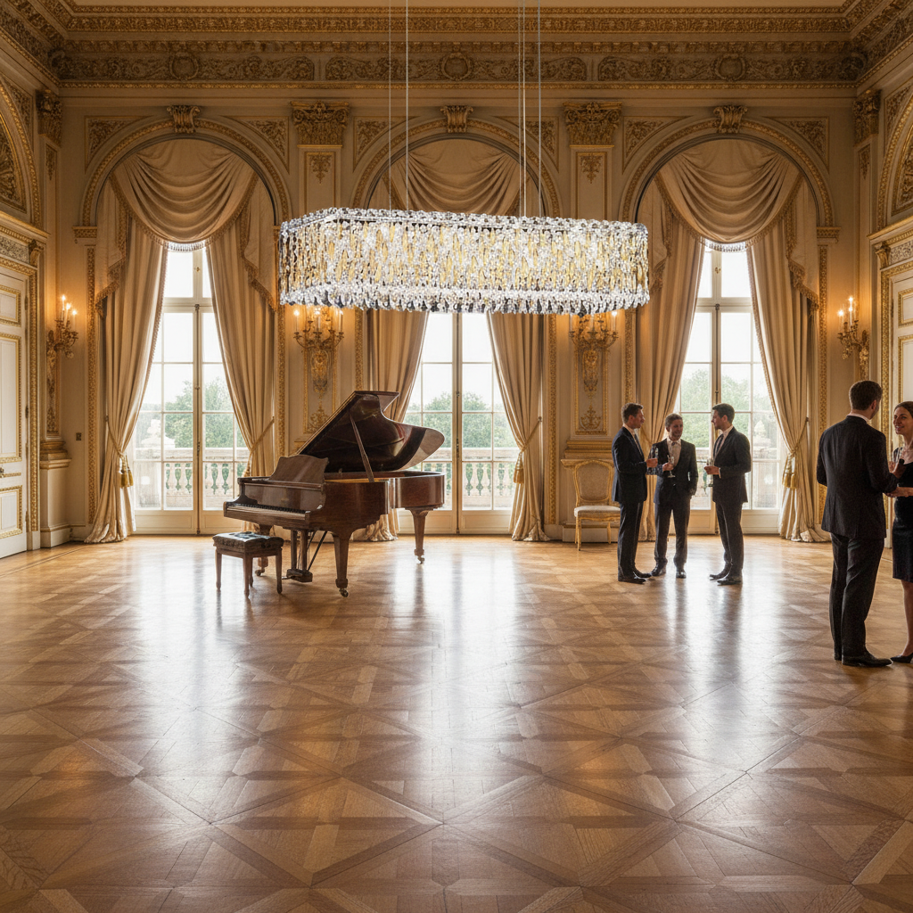 Luster Gaze Grand Lumina Rectangular Crystal Pendant Chandelier - American ballroom or formal entertaining space